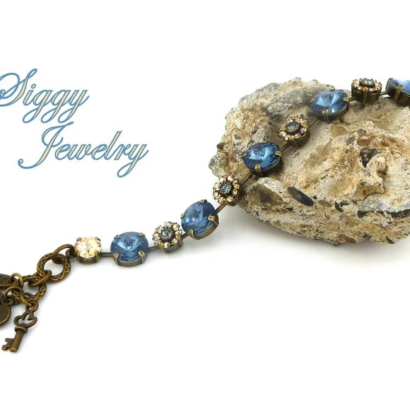 HONEY BLOSSOMS Tennis Bracelet, Made with Genuine Austrian Crystals - Picture 8 of 8